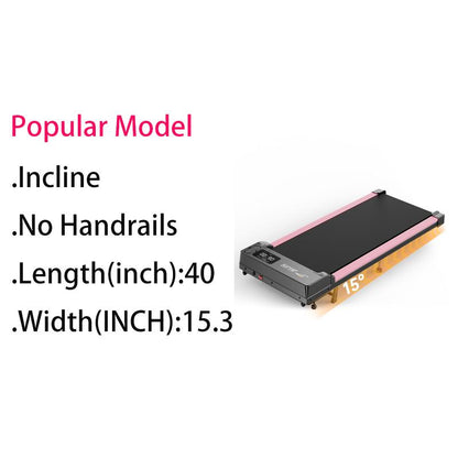 Incline Walking Pad Treadmill with Remote Control