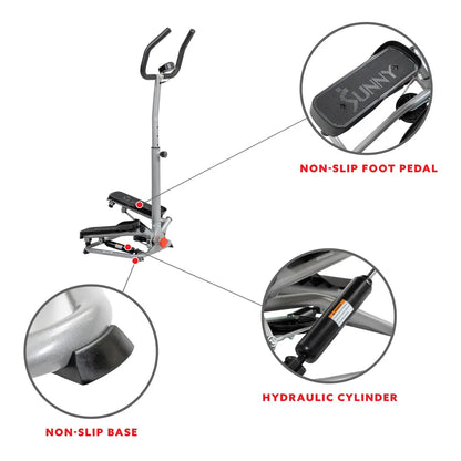 Twist Stair Stepper with LCD Monitor